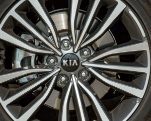 Kia Stinger blue details  (17)